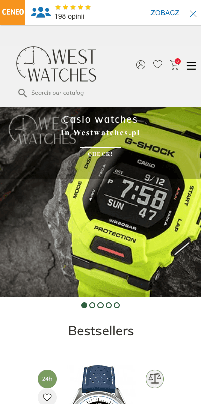 Project westwatches.pl mobile1