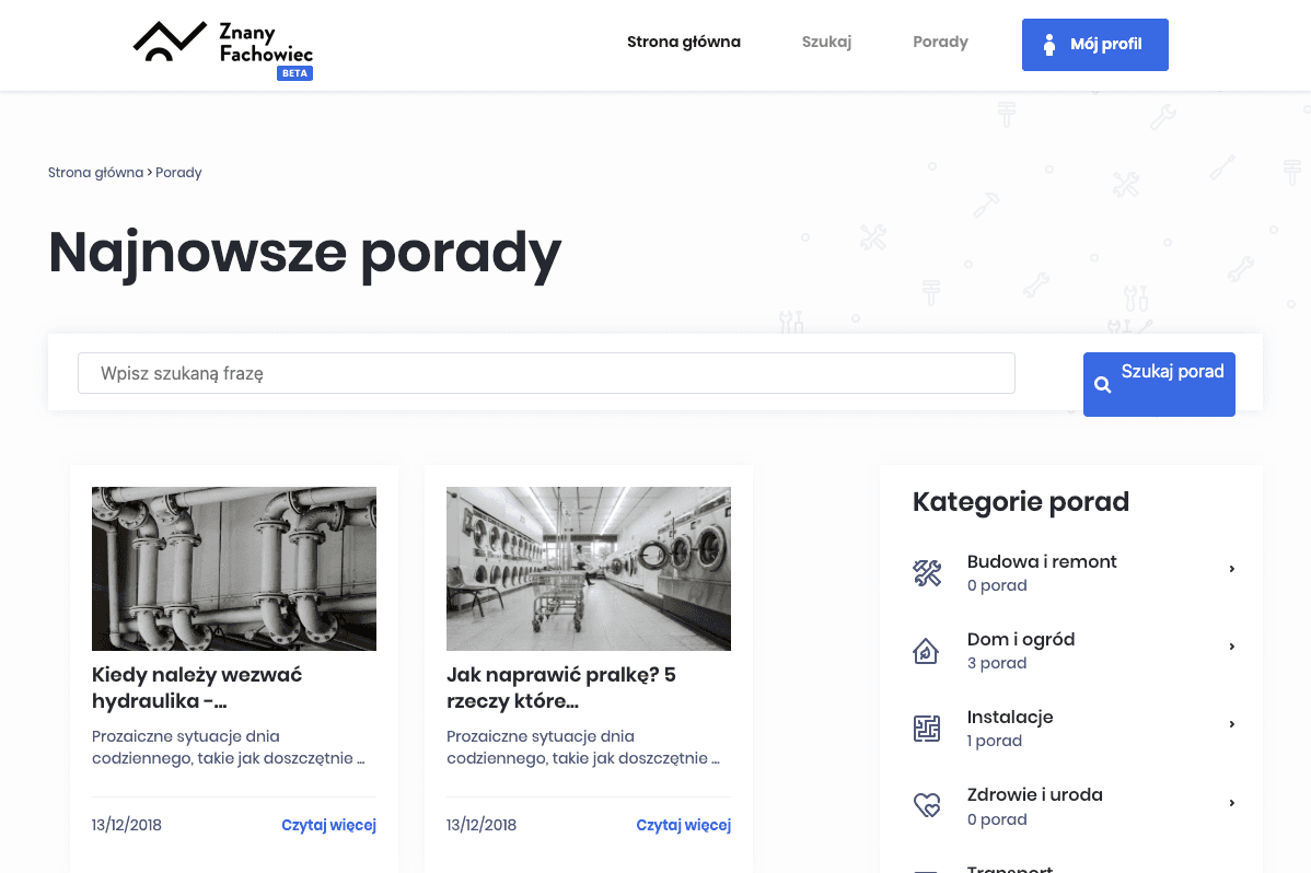 Project znanyfachowiec.pl alter