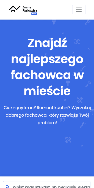 Project znanyfachowiec.pl mobile1